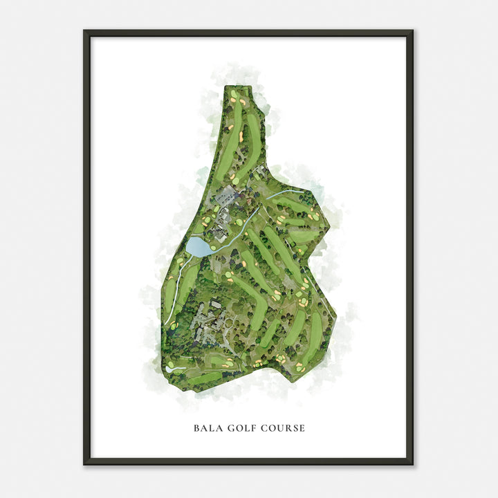 Print of Bala Golf Course Classic Map