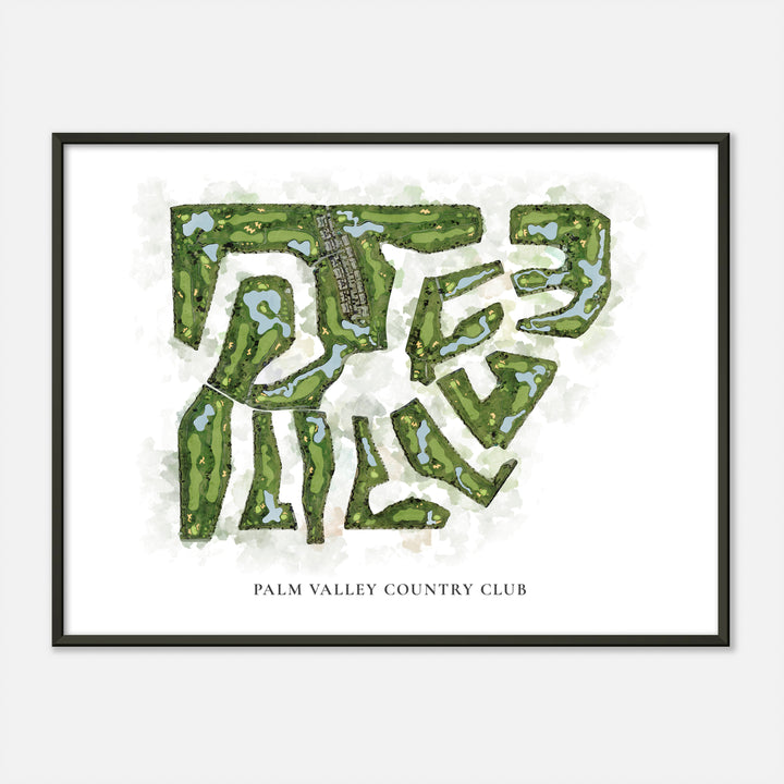 Print of Palm Valley Country Club Classic Map