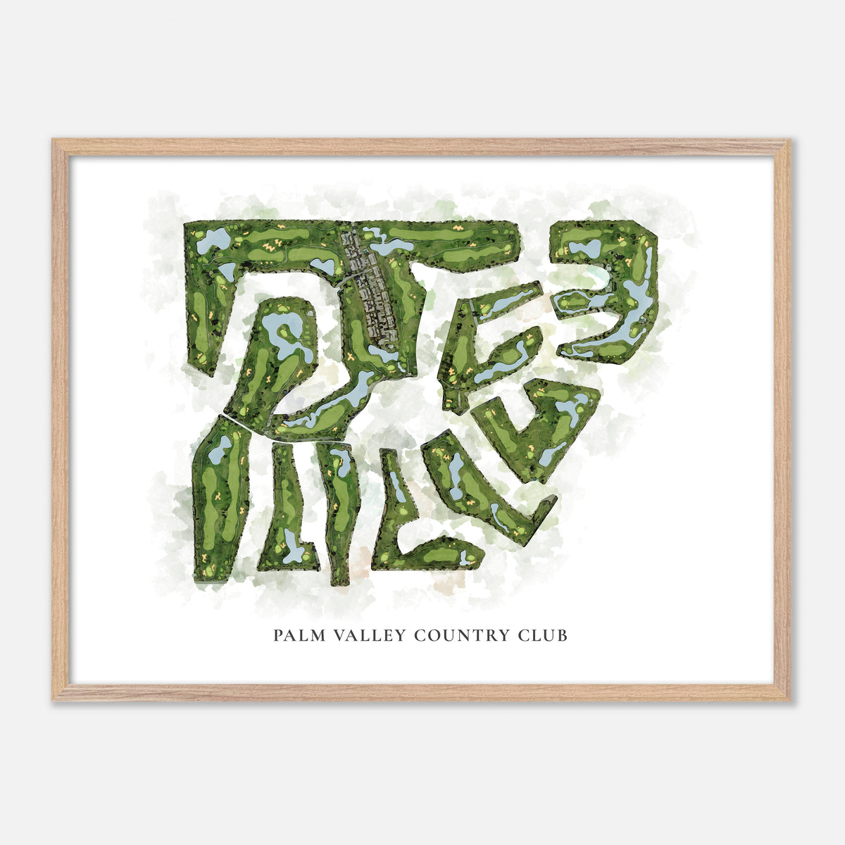 Print of Palm Valley Country Club Classic Map