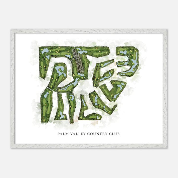 Print of Palm Valley Country Club Classic Map