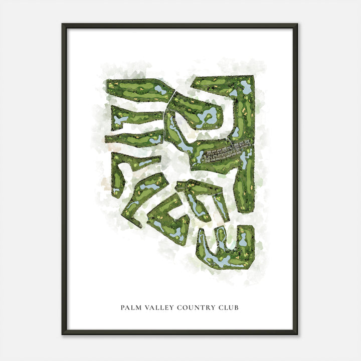 Print of Palm Valley Country Club Classic Map