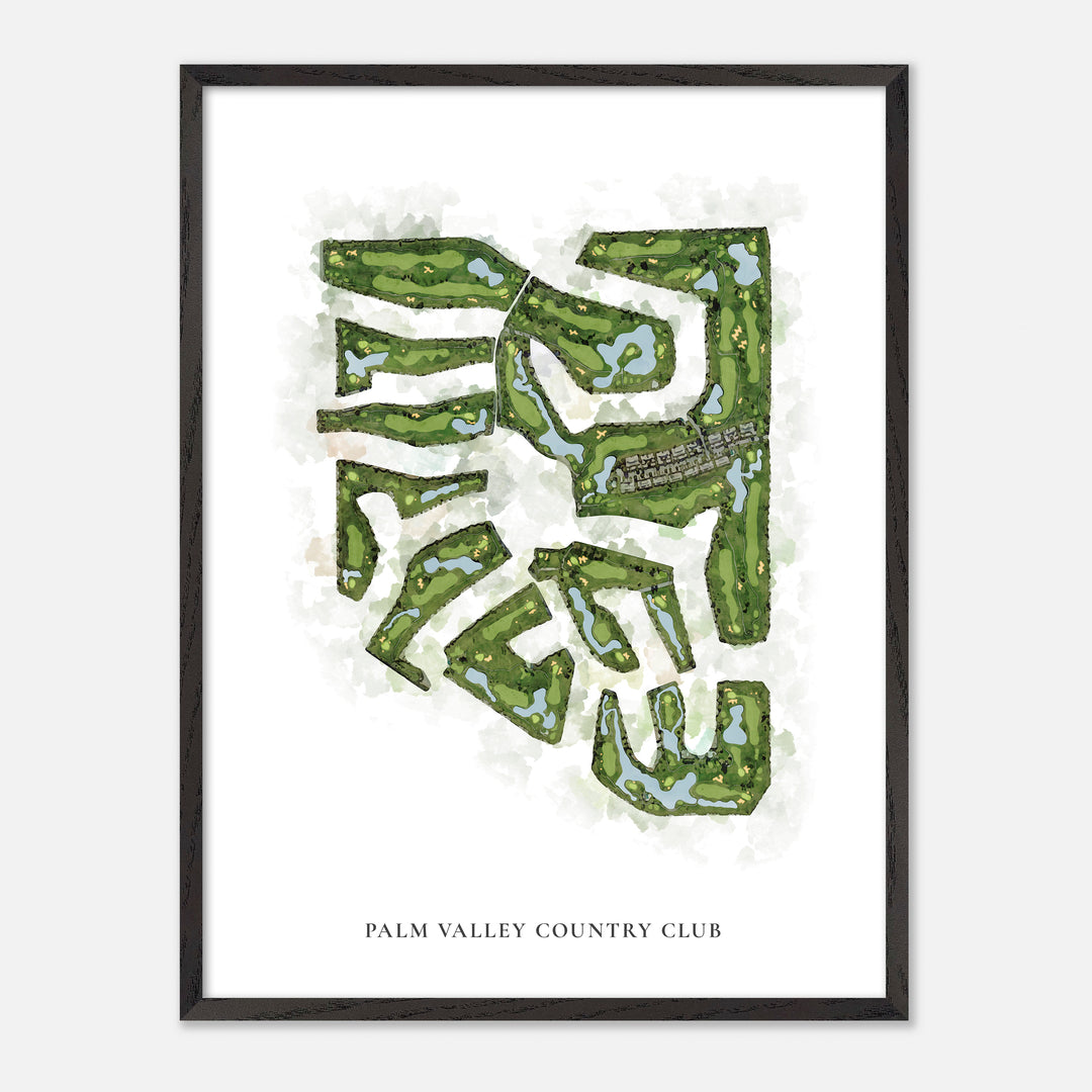 Print of Palm Valley Country Club Classic Map