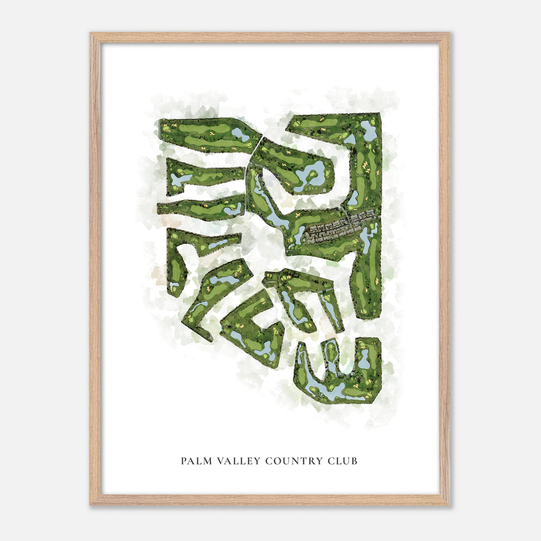 Print of Palm Valley Country Club Classic Map