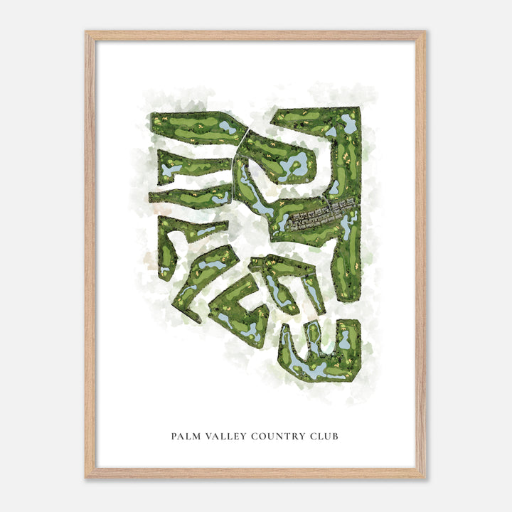 Print of Palm Valley Country Club Classic Map