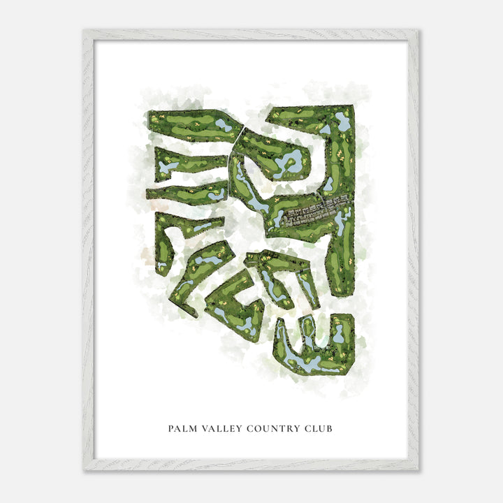 Print of Palm Valley Country Club Classic Map