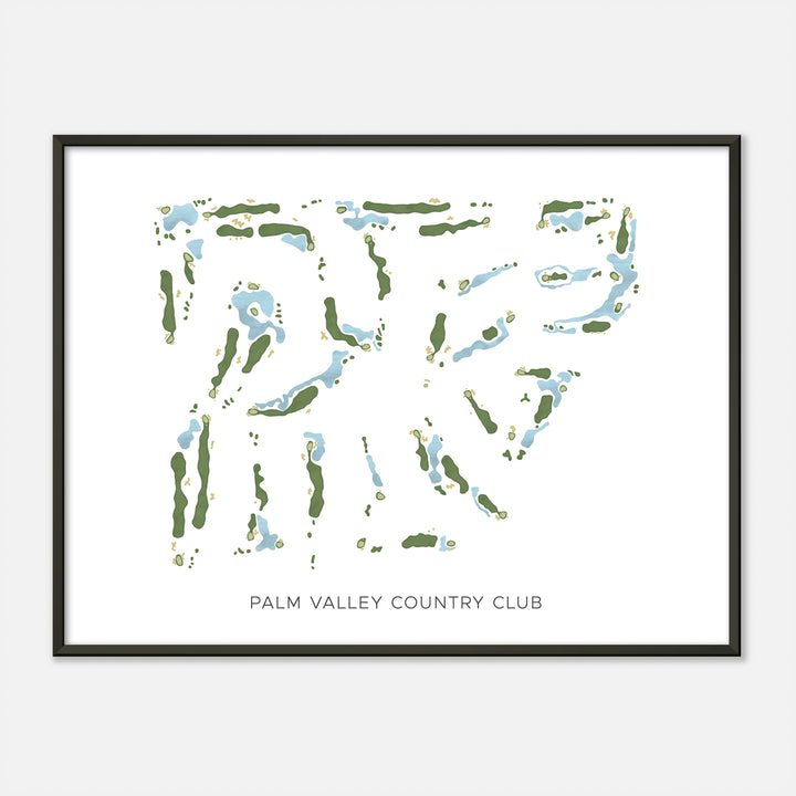 Print of Palm Valley Country Club Modern Map