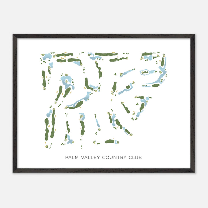 Print of Palm Valley Country Club Modern Map