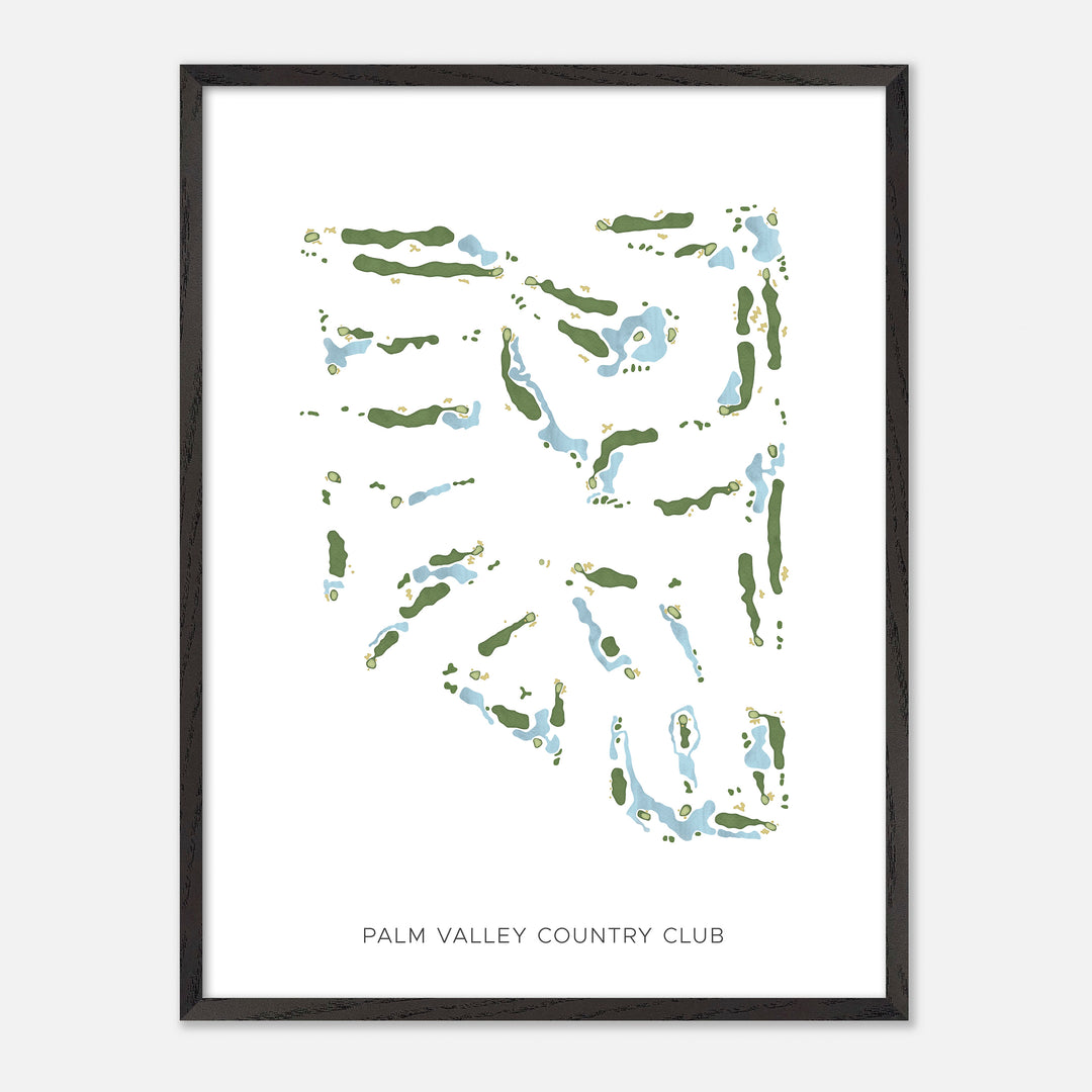 Print of Palm Valley Country Club Modern Map