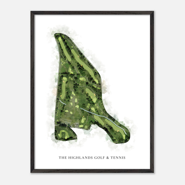 Print of The Highlands Golf &amp; Tennis Classic Map