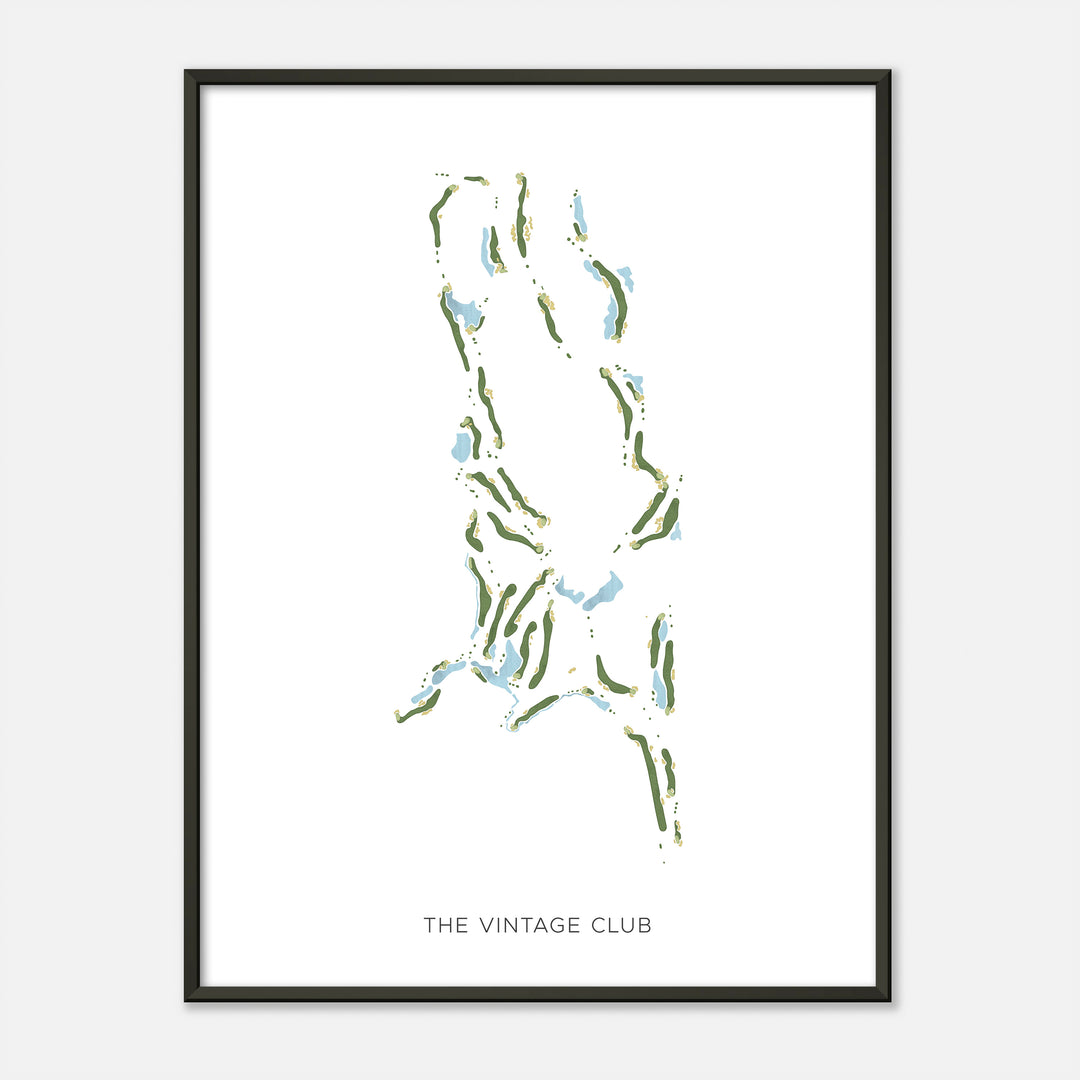 Print of The Vintage Club Modern Map