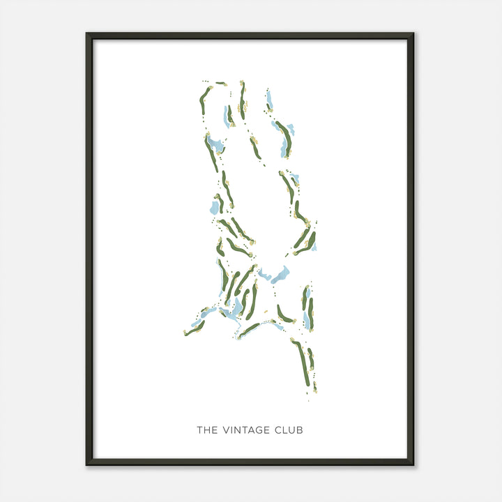 Print of The Vintage Club Modern Map