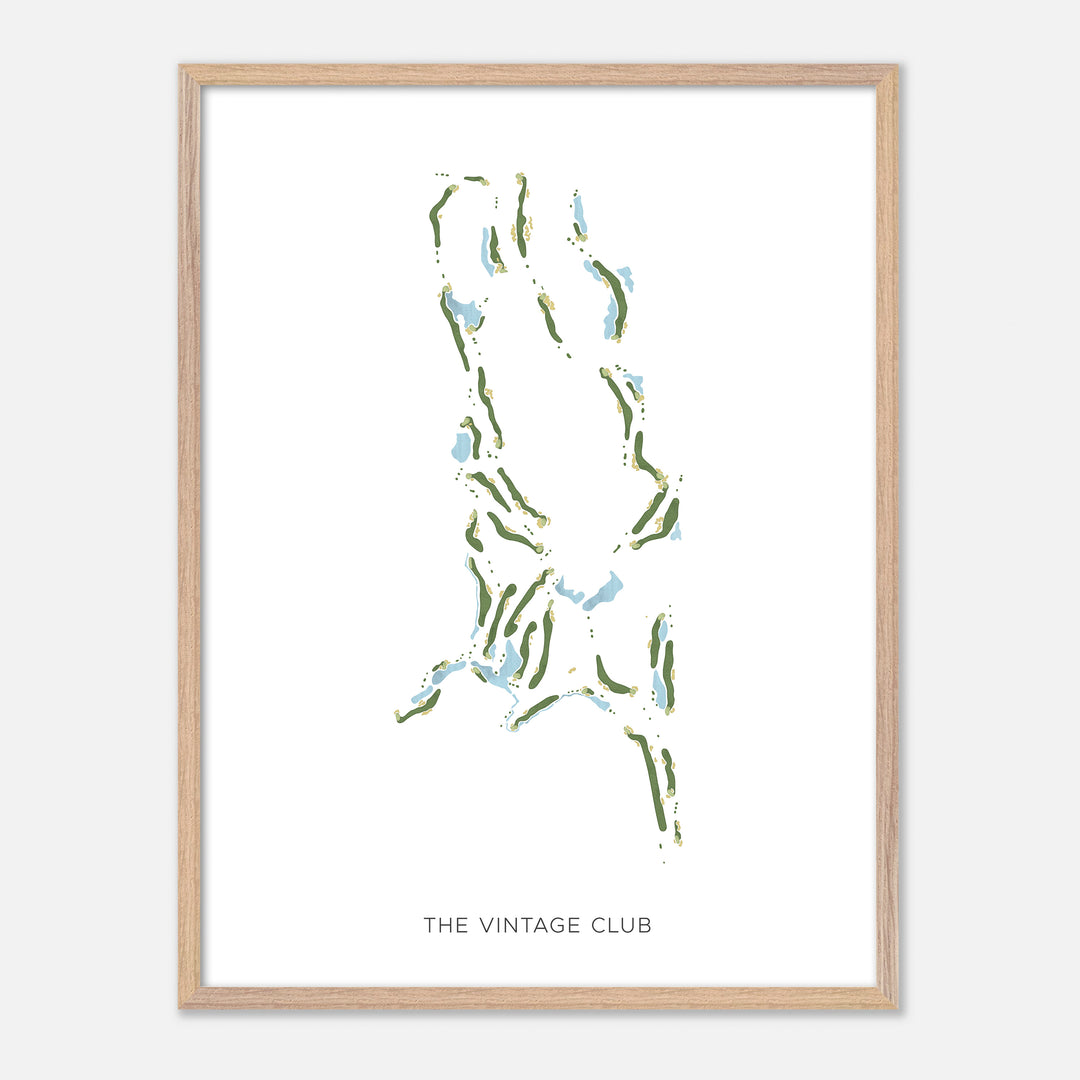 Print of The Vintage Club Modern Map