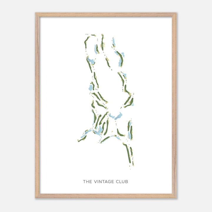 Print of The Vintage Club Modern Map