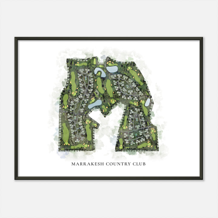 Print of Marrakesh Country Club Classic Map