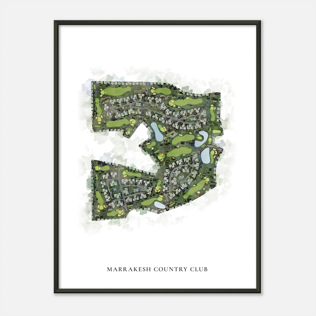 Print of Marrakesh Country Club Classic Map
