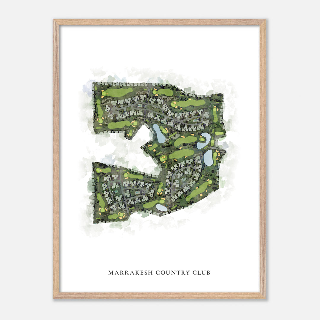 Print of Marrakesh Country Club Classic Map