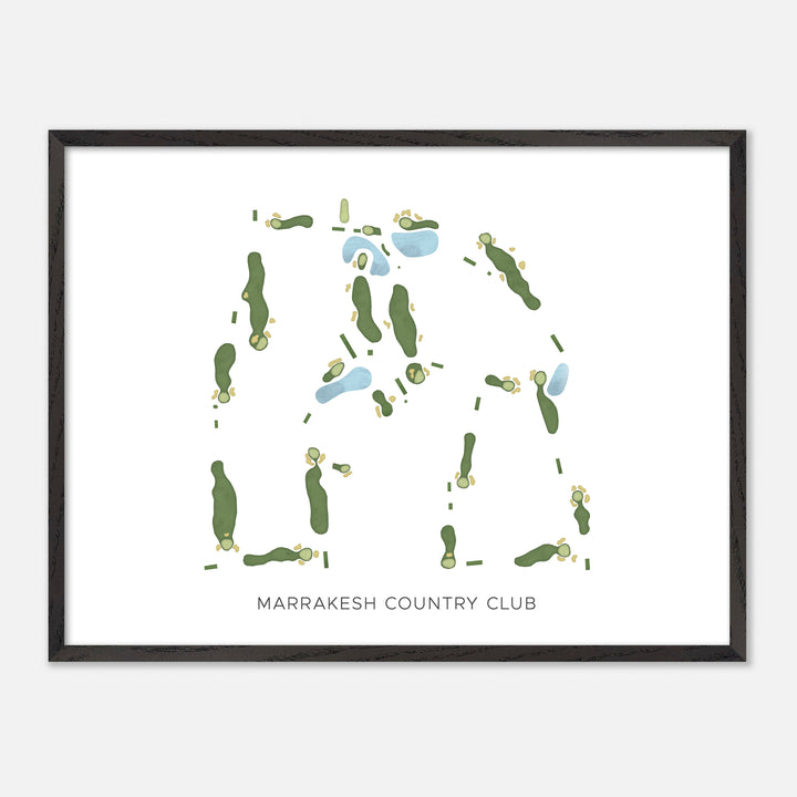 Print of Marrakesh Country Club Modern Map