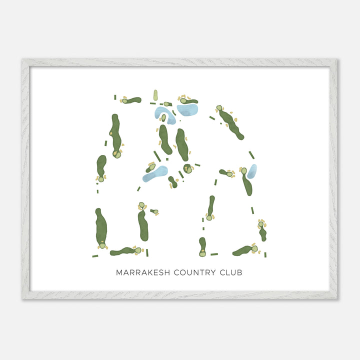 Print of Marrakesh Country Club Modern Map