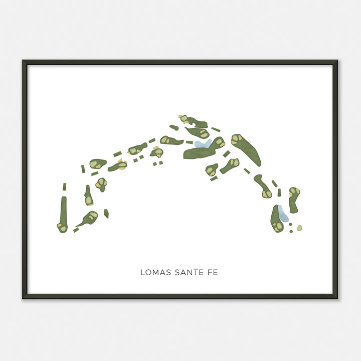 Print of Lomas Sante Fe Modern Map