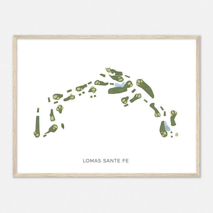 Print of Lomas Sante Fe Modern Map