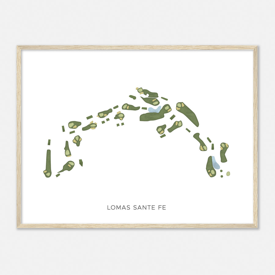 Print of Lomas Sante Fe Modern Map