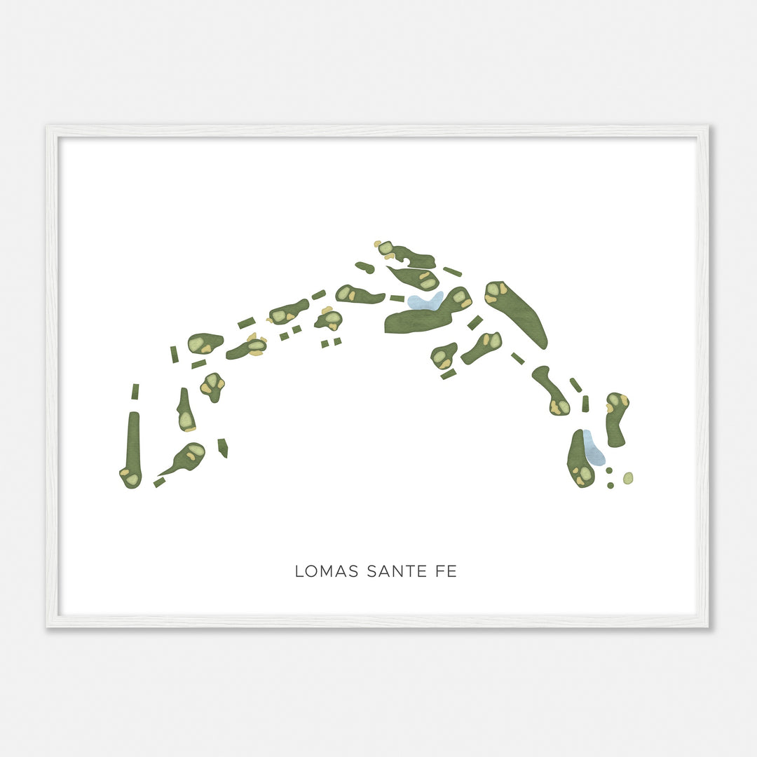 Print of Lomas Sante Fe Modern Map