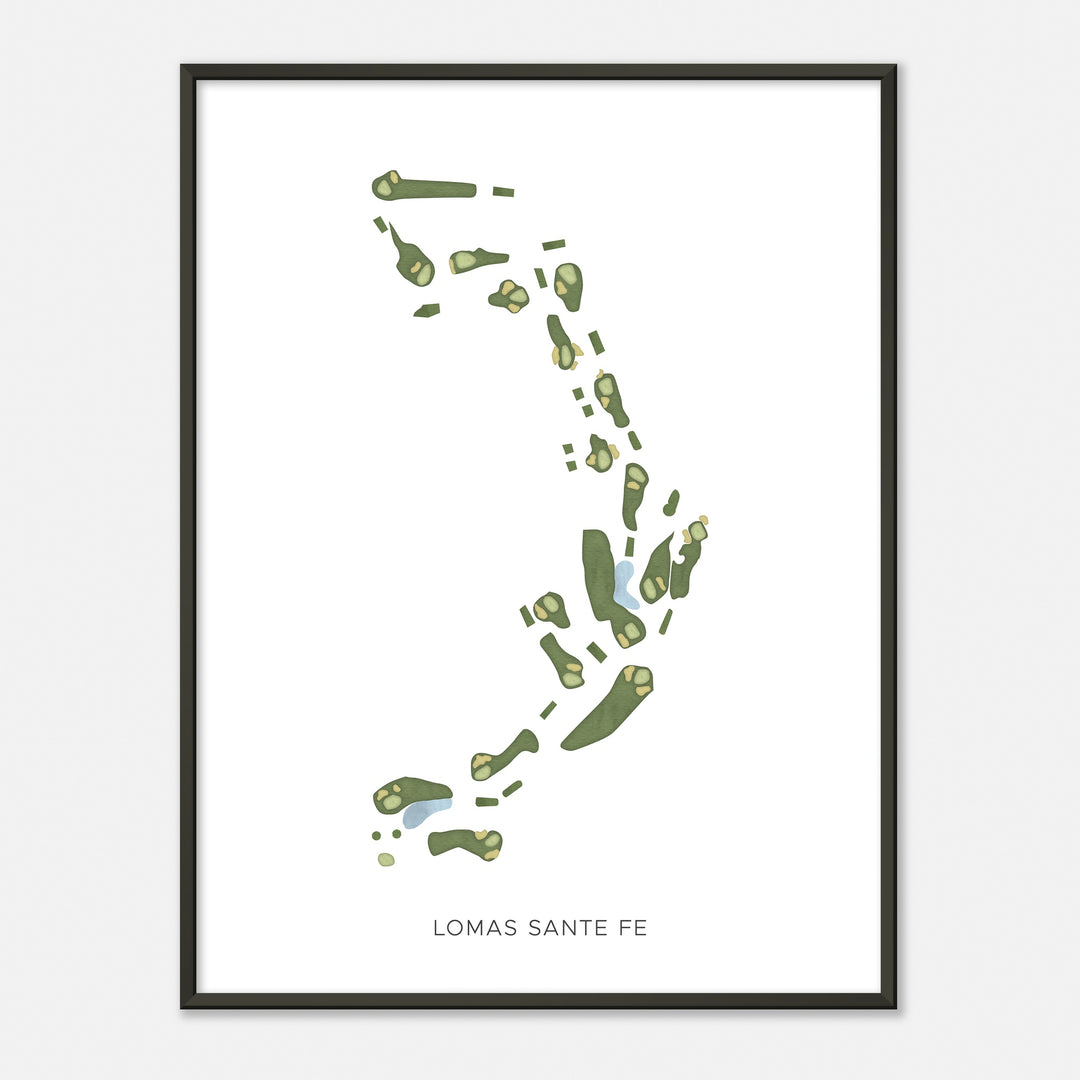 Print of Lomas Sante Fe Modern Map