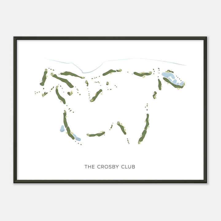 Print of The Crosby Club Modern Map