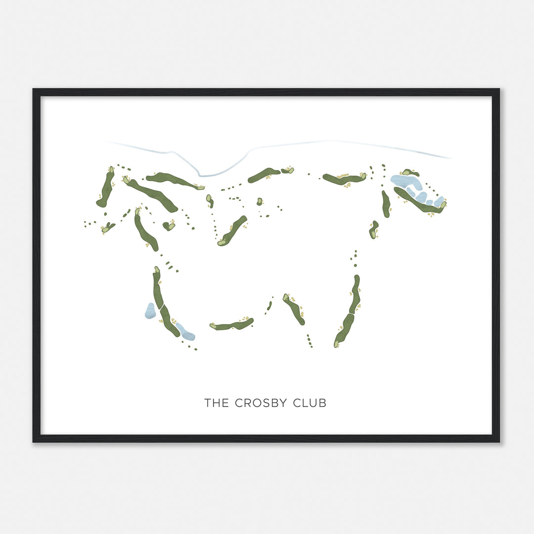 Print of The Crosby Club Modern Map