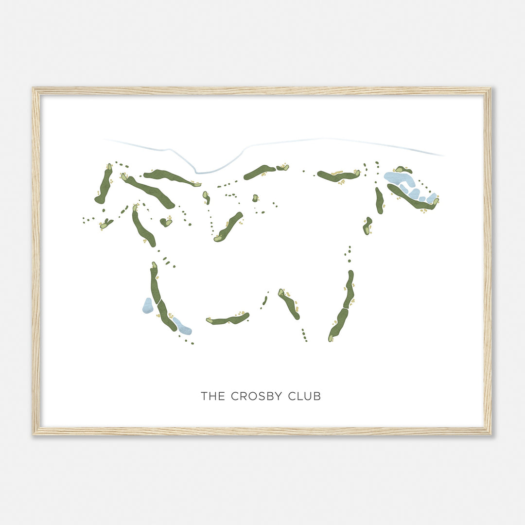 Print of The Crosby Club Modern Map