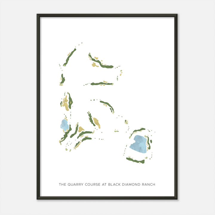 Print of The Quarry Course At Black Diamond Ranch Modern Map