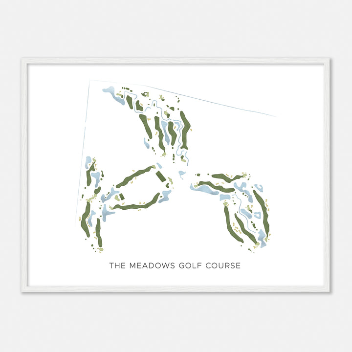 Print of The Meadows Golf Course Modern Map
