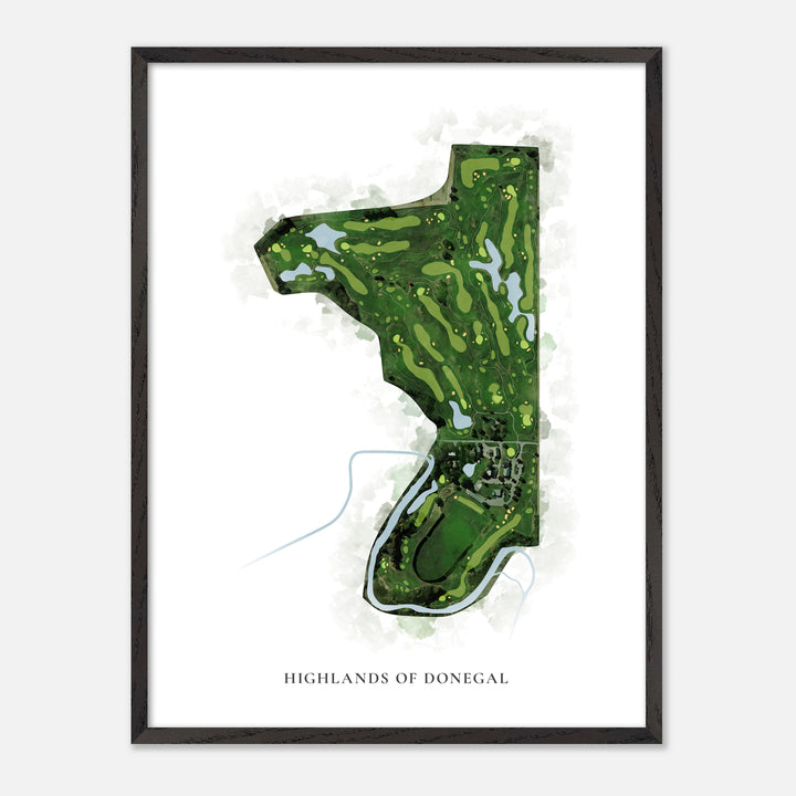 Print of Highlands Of Donegal Classic Map