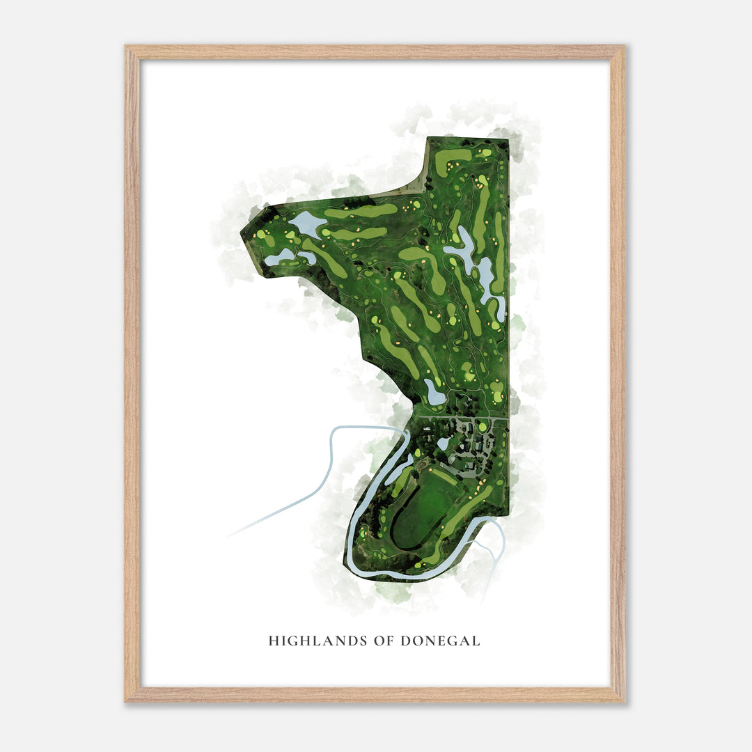 Print of Highlands Of Donegal Classic Map