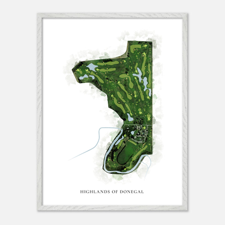 Print of Highlands Of Donegal Classic Map