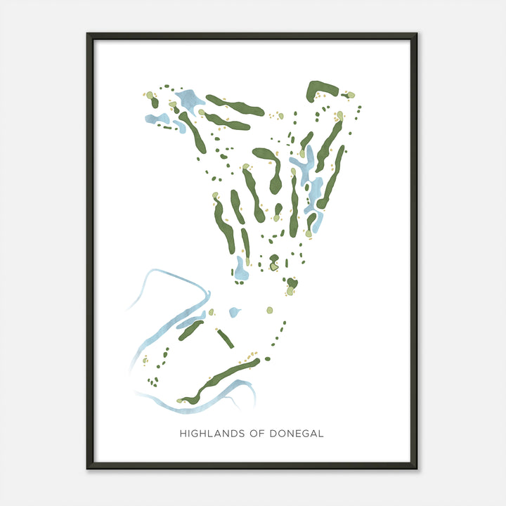 Print of Highlands Of Donegal Modern Map