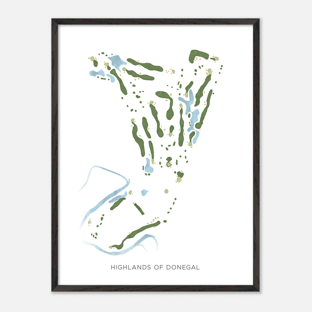 Print of Highlands Of Donegal Modern Map