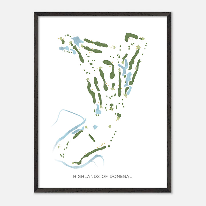 Print of Highlands Of Donegal Modern Map