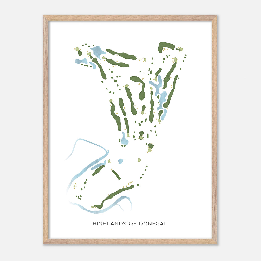 Print of Highlands Of Donegal Modern Map