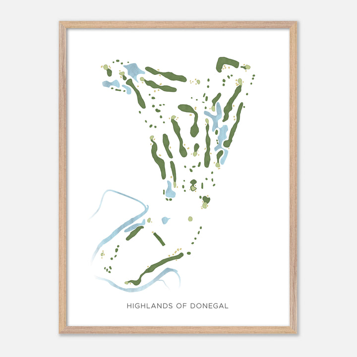 Print of Highlands Of Donegal Modern Map