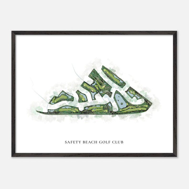 Print of Safety Beach Golf Club Classic Map