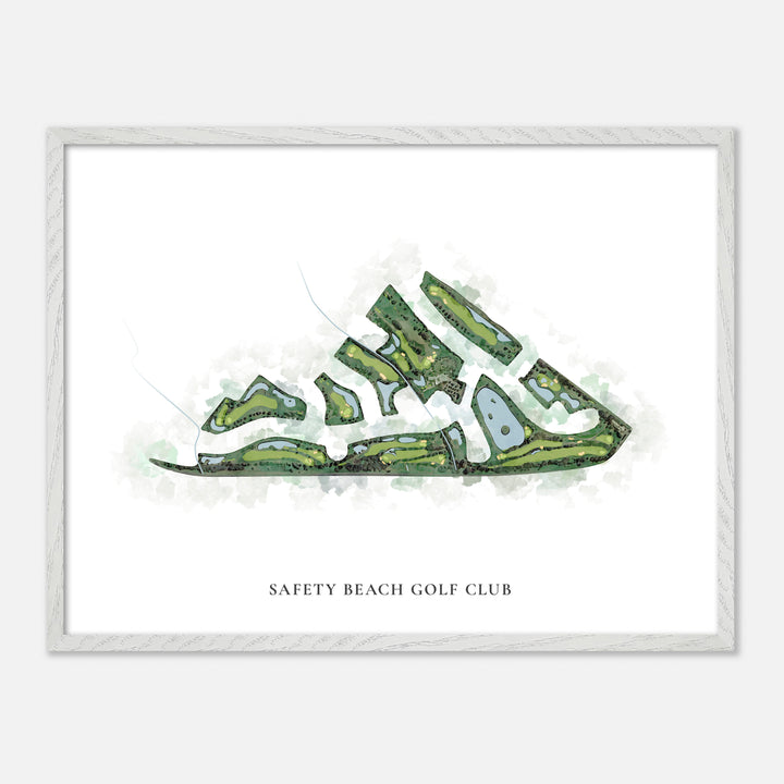Print of Safety Beach Golf Club Classic Map