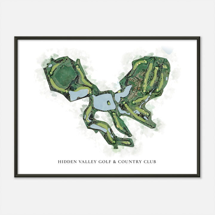 Print of Hidden Valley Golf & Country Club Classic Map
