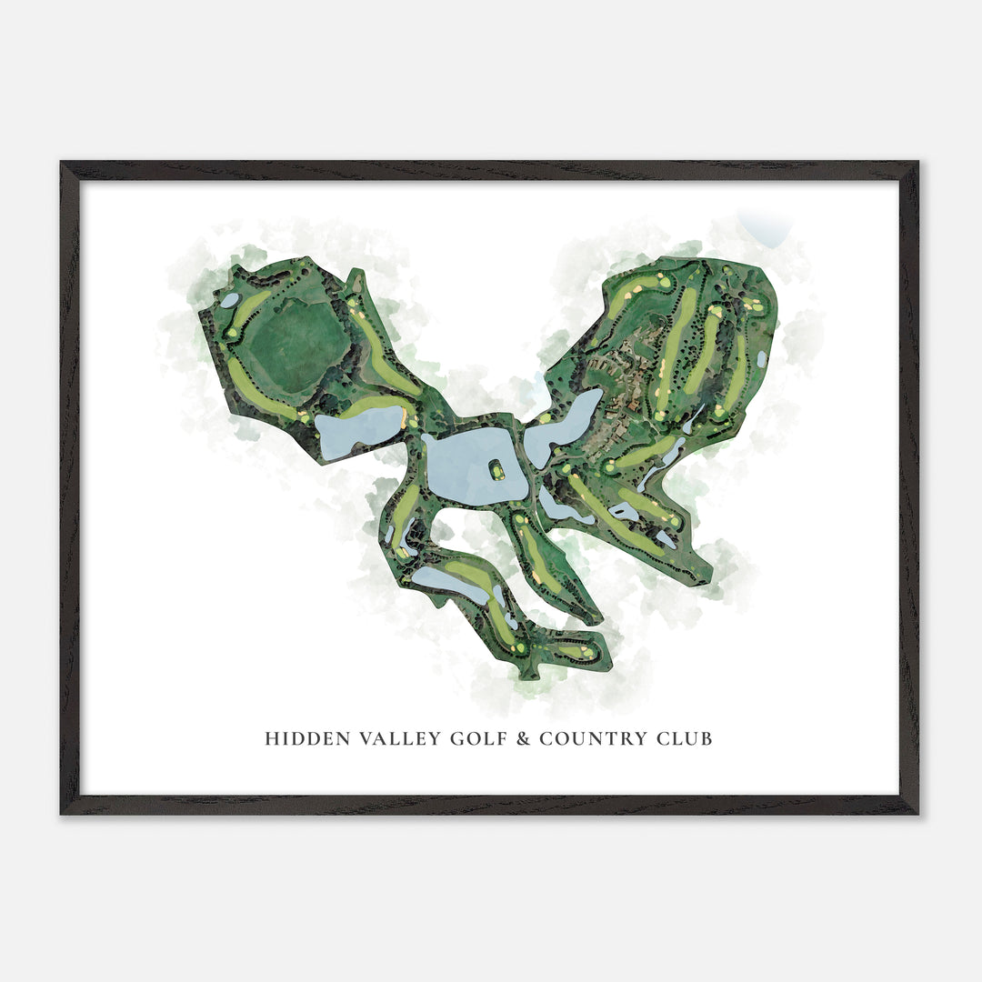 Print of Hidden Valley Golf & Country Club Classic Map