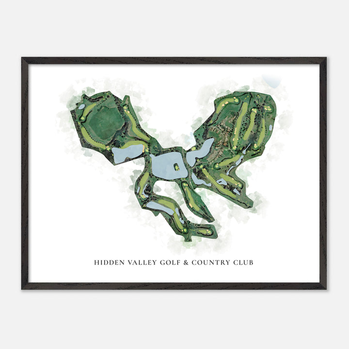 Print of Hidden Valley Golf & Country Club Classic Map