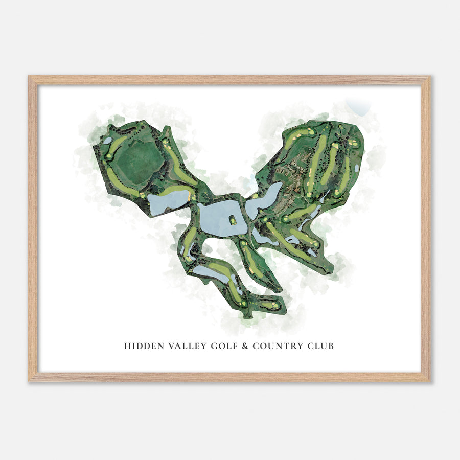 Print of Hidden Valley Golf & Country Club Classic Map