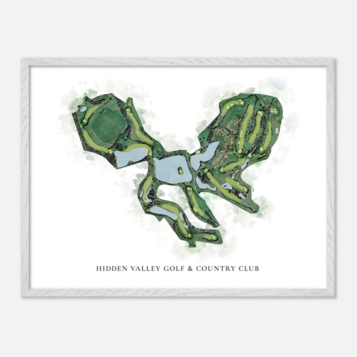 Print of Hidden Valley Golf & Country Club Classic Map