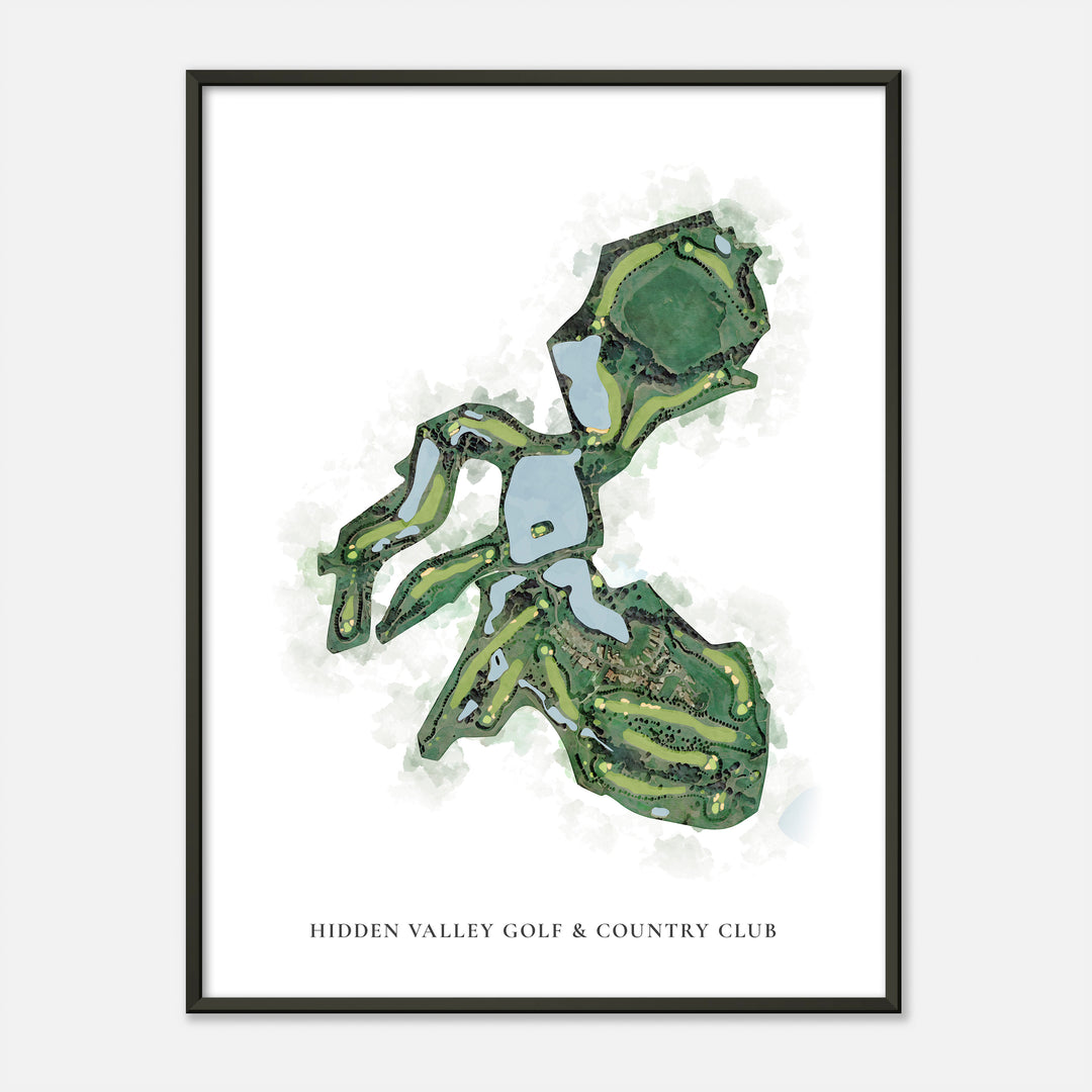 Print of Hidden Valley Golf & Country Club Classic Map