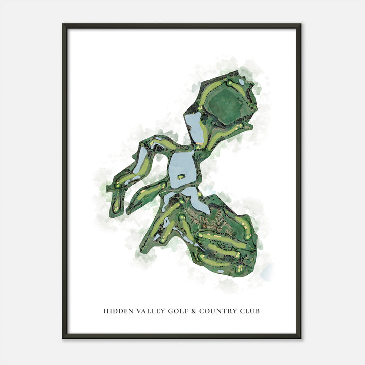 Print of Hidden Valley Golf & Country Club Classic Map