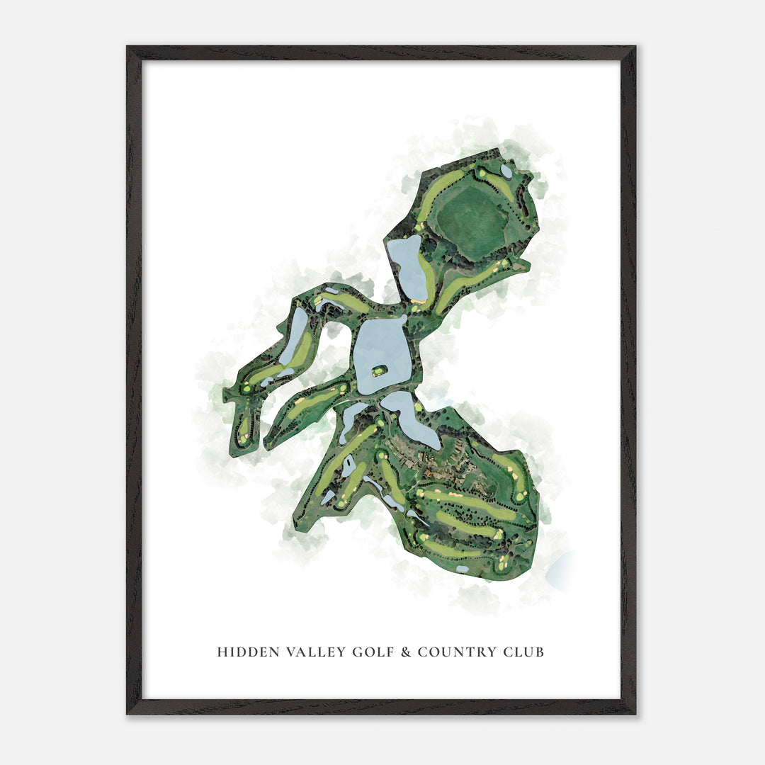 Print of Hidden Valley Golf & Country Club Classic Map